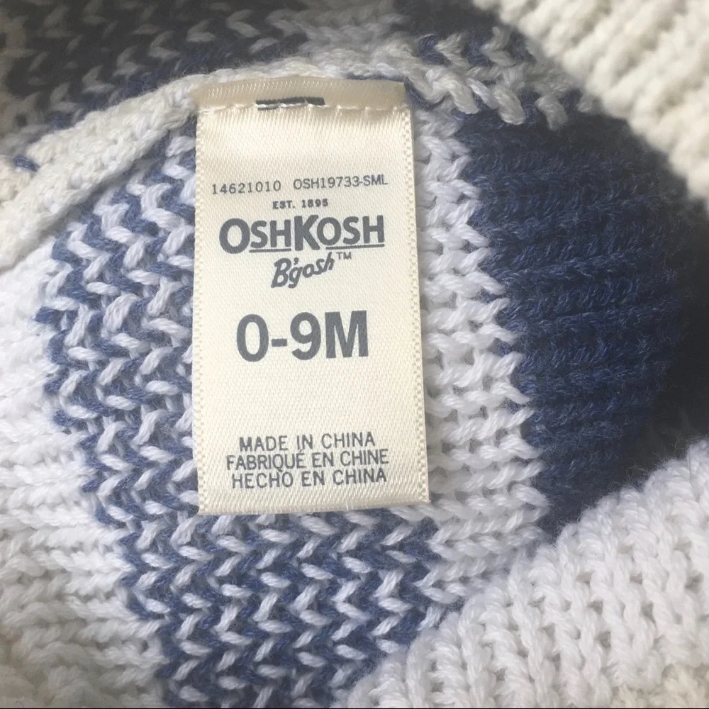 OshKosh Bear Hat With Ears 0-9 Months